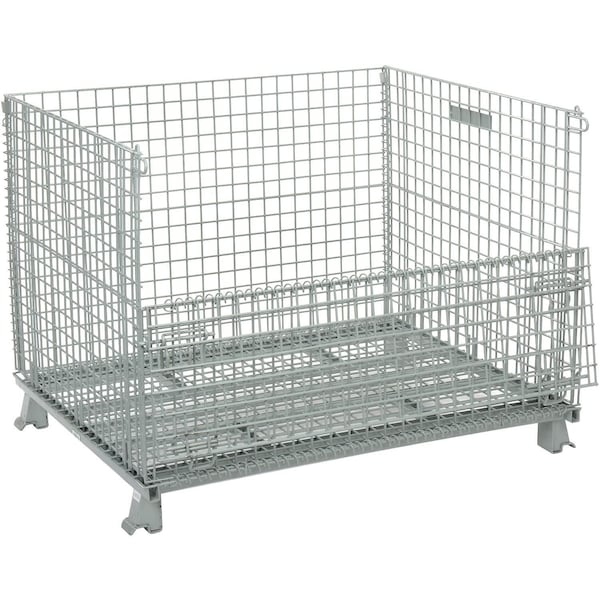 Global Industrial Folding Wire Container, 3000 Lb. Capacity, 48L x 40W x 36-1/2H 493395 - main